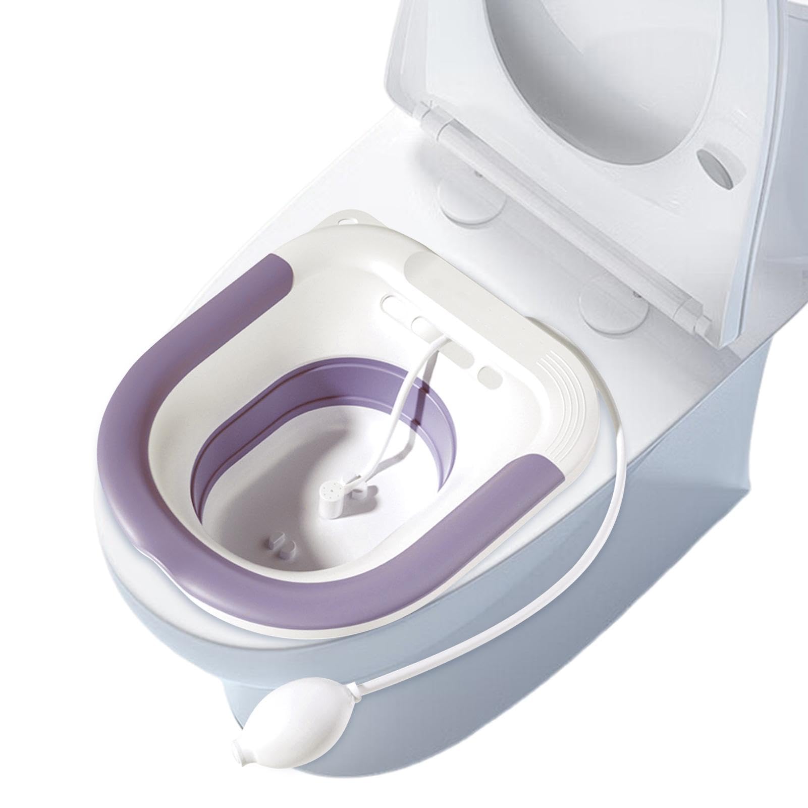 産後ケア用座浴、便座用座浴,シッツバストイレ洗面台浴槽人間工学に基づいたシッツバス浴槽 | 折りたたみ式シッツバス洗面台産後シッツバスバスソーク痔患者ケア用